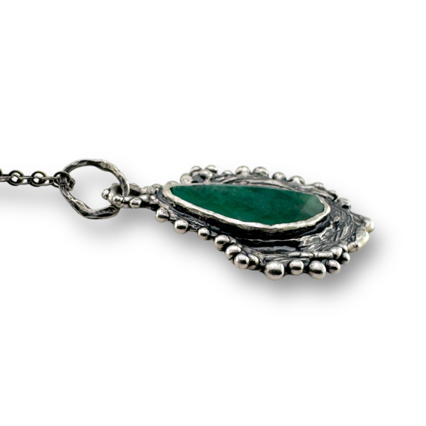 Raw Emerald Necklace