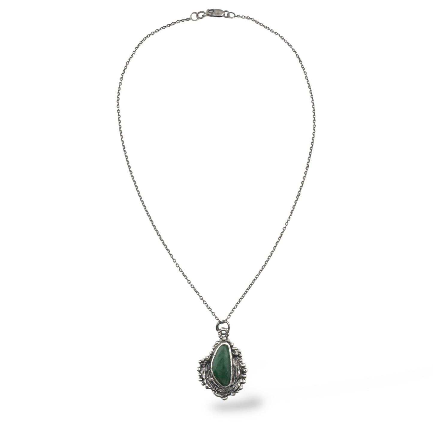 Raw Emerald Necklace