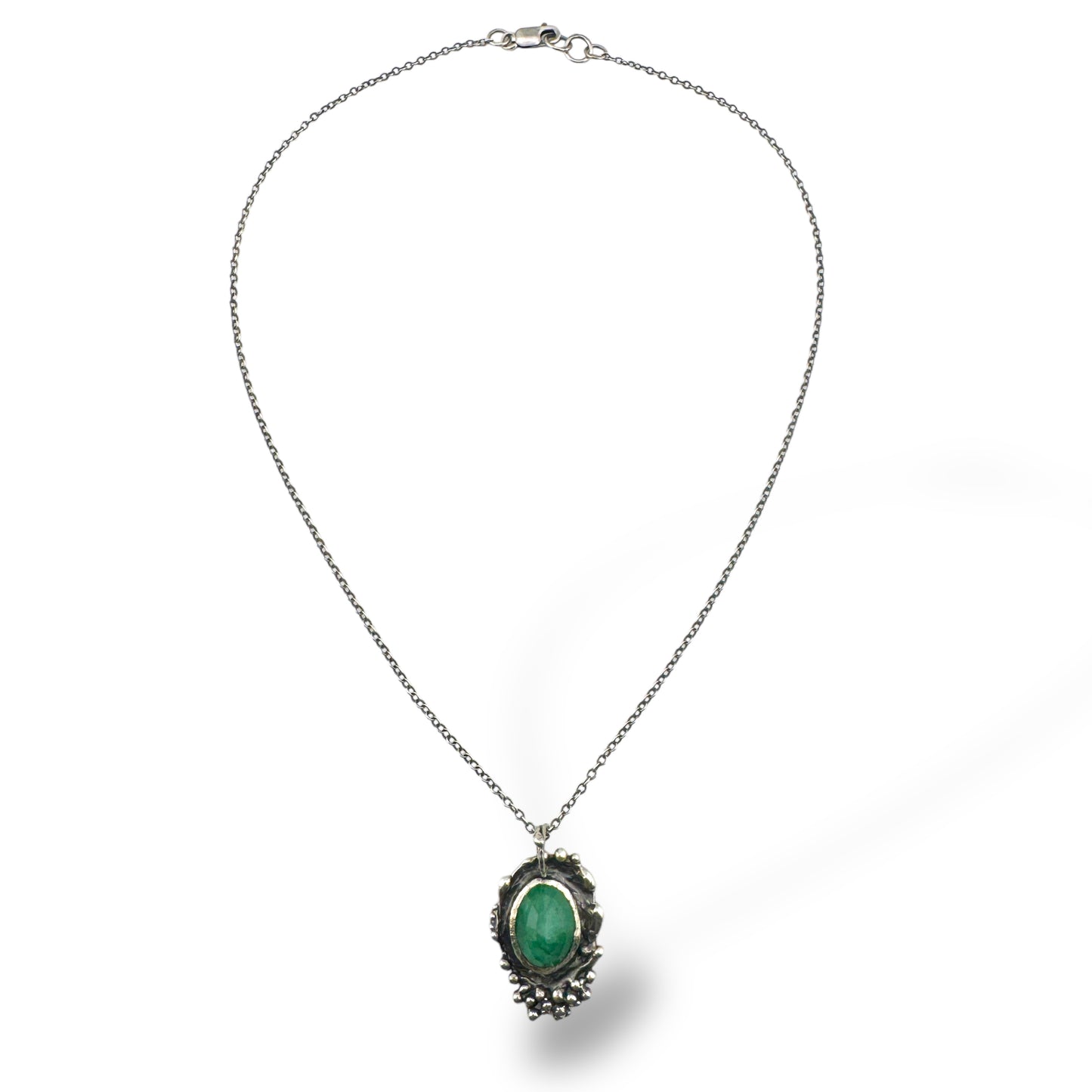 Raw Emerald Necklace