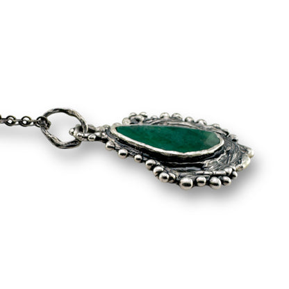 Raw Emerald Necklace