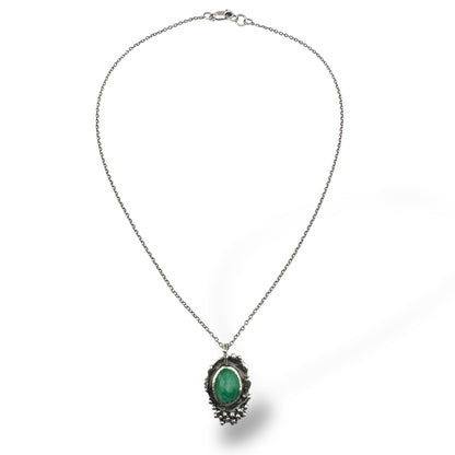 Raw Emerald Necklace