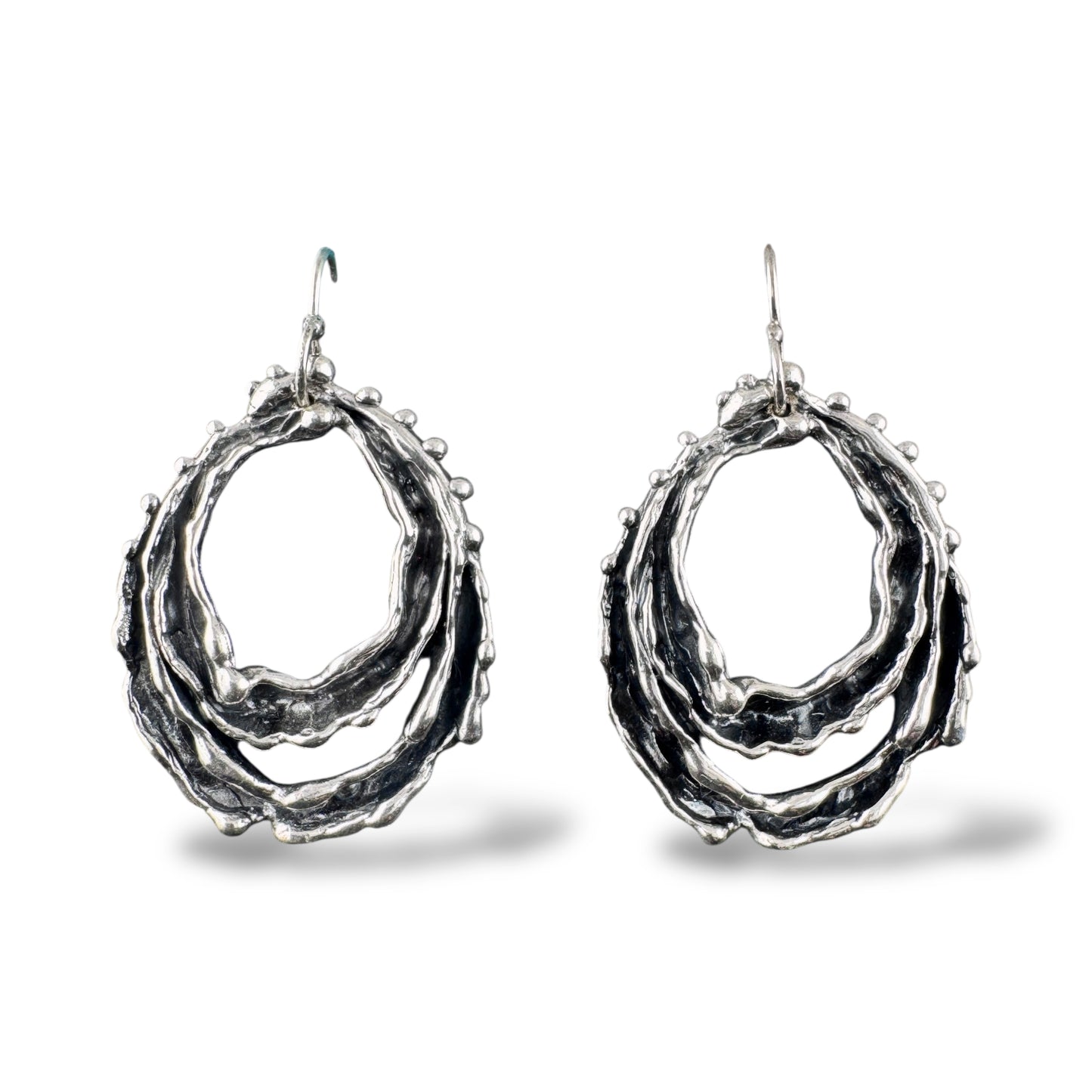 Double tear Earrings