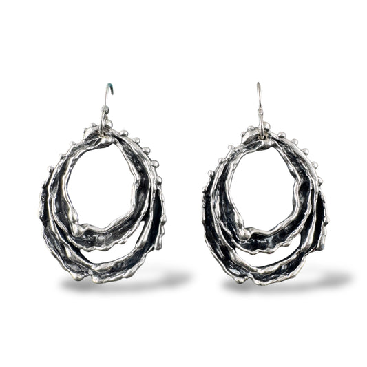 Double tear Earrings